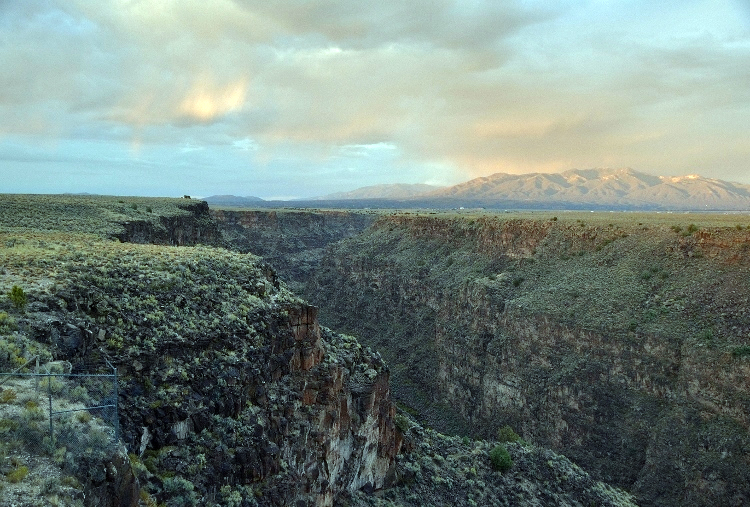 gorge at sunset
